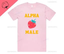 Alpha Male Printed T-Shirt High Quality Cotton Tee Top Funny Man Unicorn Gift Unisex Joke Prank Fathers Day Stag Do Short-sleev