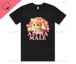 Alpha Male Printed T-Shirt High Quality Cotton Tee Top Funny Man Unicorn Gift Unisex Joke Prank Fathers Day Stag Do Short-sleev