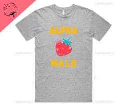 Alpha Male Printed T-Shirt High Quality Cotton Tee Top Funny Man Unicorn Gift Unisex Joke Prank Fathers Day Stag Do Short-sleev