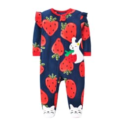 Baby Rompers Spring Autumn Clothes Zipper Fleece Boy Girl Pajamas Newborn Outfit Animal Jumpsuit Infants Clothing 0 -12 Months