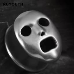 KUYOUTH Ear Expanders Plugs Copper Mask Earring Gauges Stretchers Piercing Body Jewelry 2PCS