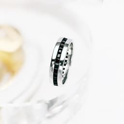 Band Ring Black Stones Europe Style Vintage Fine Jewelry For Women Men Summer Brand New Pure 925 Sterling Silver Gift