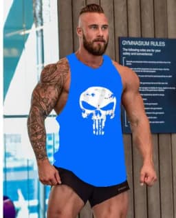 Gym Brand clothing Bodybuilding Fitness Mens running tanks workout BEAST print vest Stringer sportswear muscle undershirt