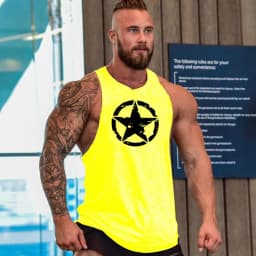 Gym Brand clothing Bodybuilding Fitness Mens running tanks workout BEAST print vest Stringer sportswear muscle undershirt