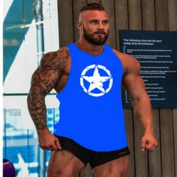 Gym Brand clothing Bodybuilding Fitness Mens running tanks workout BEAST print vest Stringer sportswear muscle undershirt