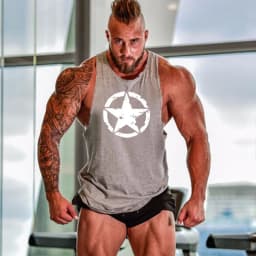 Gym Brand clothing Bodybuilding Fitness Mens running tanks workout BEAST print vest Stringer sportswear muscle undershirt