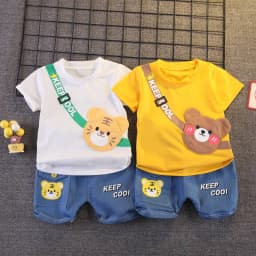 2025 Summer Baby Clothes Sets Boys Short Sleeve T-Shirt Shorts 2Pcs Children Sportwear Suits Fashion Kids Tracksuits Outfits