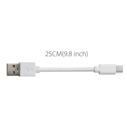 6PCS 25cm Short Micro USB Cable Android Type C USB Easy Carry Practical Charging Cable for Power Bank Samsung Huawei Sony LG
