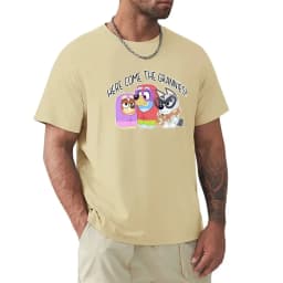 Cheavyweight streetwear anime clothes New Arrival Round Here come the grannies! T-Shirt sublime oversized anime blacks Sale