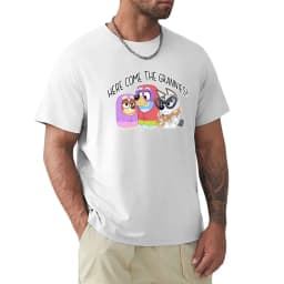 Cheavyweight streetwear anime clothes New Arrival Round Here come the grannies! T-Shirt sublime oversized anime blacks Sale