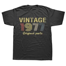 47th Birthday Gift Legends Born In 1977 47 Years Old T Shirts Summer Fathers Day Christmas Streetwear Short Sleeve Men vintage