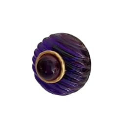 Trendy Jewelry Vintage Temperament Rings Senior Sense Purple Resin Stud Earrings For Women Girl 2024 Trend New Accessories