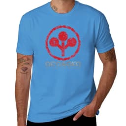 Cheavyweight streetwear anime clothes Distressed Arasaka Corp Logo T-Shirt Aesthetic clothing blacks workout shirts for men