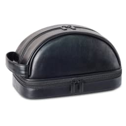 Men's Leather Makeup Bag for Travel Men's High-End Sense Large Capacity Storage Travel Wash Bag Waterproof Toiletry Bag