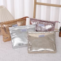 4 Colors Shiny Sequins Clutch Makeup Bag Portable Women Cosmetic Toiletries Storage Handbag Pouch Gold Organizer Zipper Bag