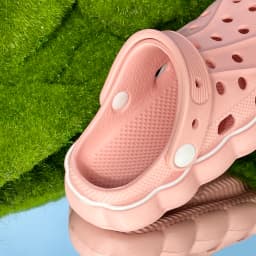 Kids' Summer Lovely EVA Garden Shoes Children Solid Color Toe Sandals Waterproof Breathable Slippers
