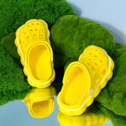 Kids' Summer Lovely EVA Garden Shoes Children Solid Color Toe Sandals Waterproof Breathable Slippers