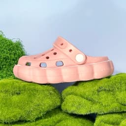 Kids' Summer Lovely EVA Garden Shoes Children Solid Color Toe Sandals Waterproof Breathable Slippers