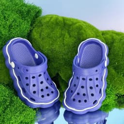 Kids' Summer Lovely EVA Garden Shoes Children Solid Color Toe Sandals Waterproof Breathable Slippers