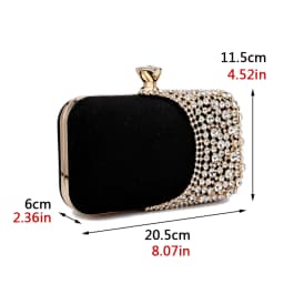 Hollow Out Fashion Women Evening Bags With Diamonds Shoulder Chain Handbags Wedding Bridal Female Purse Sequined Holder