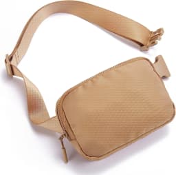 2024 Waist Bag for Women Fanny Pack with 2 Zipper Pocket Chest Bag Outdoor Crossbody Adjustable Strap Casual Travel Shoulder Bag