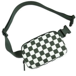 2024 Waist Bag for Women Fanny Pack with 2 Zipper Pocket Chest Bag Outdoor Crossbody Adjustable Strap Casual Travel Shoulder Bag