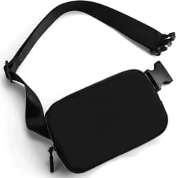 2024 Waist Bag for Women Fanny Pack with 2 Zipper Pocket Chest Bag Outdoor Crossbody Adjustable Strap Casual Travel Shoulder Bag