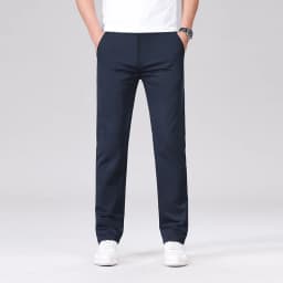Classic Style Men's Fashion Casual Pants Brand Fashion Solid Color Business Straight ArmyGreen Beige Khaki Anti-wrinkle Trousers