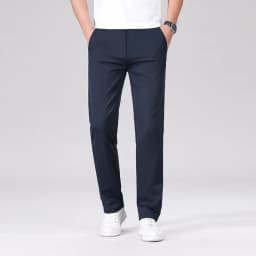 Classic Style Men's Fashion Casual Pants Brand Fashion Solid Color Business Straight ArmyGreen Beige Khaki Anti-wrinkle Trousers
