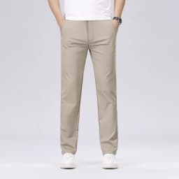 Classic Style Men's Fashion Casual Pants Brand Fashion Solid Color Business Straight ArmyGreen Beige Khaki Anti-wrinkle Trousers