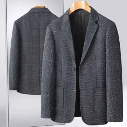 New Men's Blazer Fashion Middle-aged Business Casual Professional Wear Casual Loose British Style Sub-trend Four Seasons Suit