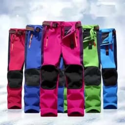 new spring windproof waterproof children outdoor kids pants boys girls soft shell pants warm teens climbing pants sweatpants