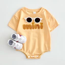 INS Summer Baby Bodysuit Newborn Clothing Boys Girls Cotton Triangle Romper Plush Letter Short Sleeve Infant 0-18M