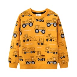 Jumping Meters 2-7T Fashion Design Boys Girls Sweatshirts Cars Print Hooded Shirts Kids Clothes Long Sleeve Autumn Tops