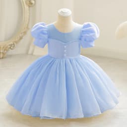 Baby Girls 1st Birthday Baptism Beading Dress For Girls Princess Luxury Costumes Kids Party Clothes Toddler Dresses