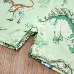 IURNXB Newborn Baby Overall Romper for Boys Infant Short Sleeve Dinosaur Printed One Piece Outfit Summer Bodysuit 0-12M
