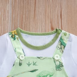 IURNXB Newborn Baby Overall Romper for Boys Infant Short Sleeve Dinosaur Printed One Piece Outfit Summer Bodysuit 0-12M