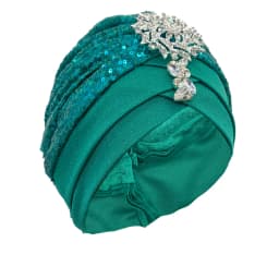 Luxury Rhinestones Turban Cap for Women Soft Comfortable Head Wraps Muslim Headscarf Bonnet Turbante Mujer