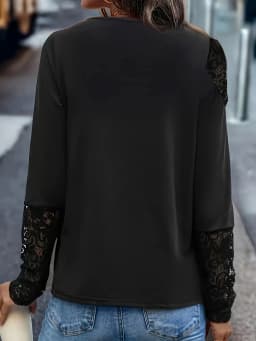 Elegant Casual Woman T-Shirt Fashion Loose T-Shirt Woman Temperament Long sleeve T-Shirt Holiday Weekend