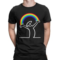 La Linea Men Lineman Rainbow La Linea T Shirt 100% Cotton Clothing Vintage Short Sleeve O Neck Tees Birthday Present T-Shirt