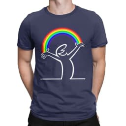 La Linea Men Lineman Rainbow La Linea T Shirt 100% Cotton Clothing Vintage Short Sleeve O Neck Tees Birthday Present T-Shirt
