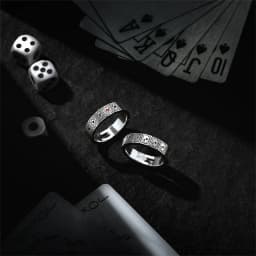 Buyee 925 Sterling Silver Female Ring Finger Elegant Crystal Poker Open Ring for Women Fashion Fine Jewelry Circle