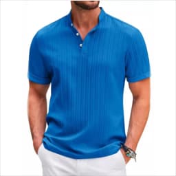 2025 Summer New Men's Quick-Drying Shirts Striped Jacquard Shirt Breathable Casual Comfortable Stylish Casual Short-Sleeved Top