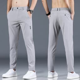 Spring and Autumn Men's Golf Slim Fit Pants High Quality Elastic Fashion Trend Versatile Casual Breathable Pants Three Colors