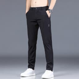 Spring and Autumn Men's Golf Slim Fit Pants High Quality Elastic Fashion Trend Versatile Casual Breathable Pants Three Colors