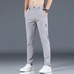 Spring and Autumn Men's Golf Slim Fit Pants High Quality Elastic Fashion Trend Versatile Casual Breathable Pants Three Colors