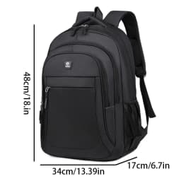 Backpack Men and Women Oxford Cloth Backpack Large Capacity Junior High School Student Backpack Men's Travel Backpack