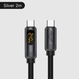 Hagibis USB C to USB C Cable with LED Display Type C Fast Charger Cable PD 240W Charging Cord for iPhone 16 17 Pro Macbook Pixel