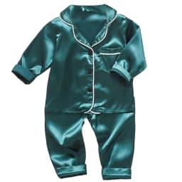 New Children's pajamas 0-5-year-old baby cartoon short sleeved pajama set with ice silk comfortable solid color home clothing