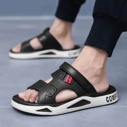 Men's Slippers Summer New Sandals EVA Light Adult Thick-soled Beach Shoes Non-slip Open-toe Sandals  for Outdoor